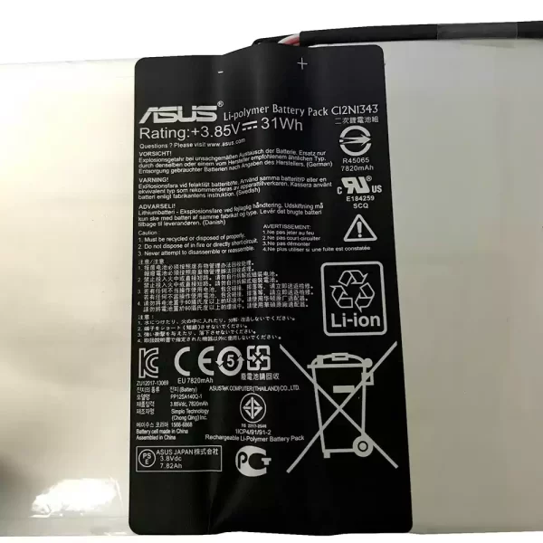 Bateria do tablet ASUS C12N1343 - Image 3