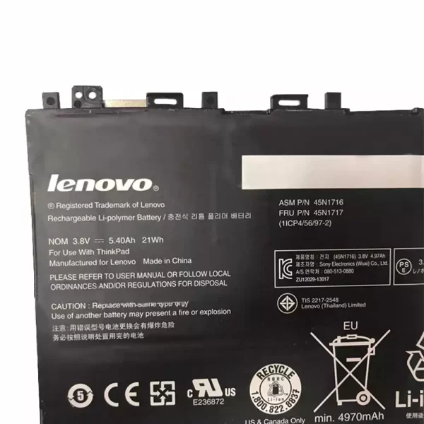 Bateria do tablet LENOVO 45N1716,45N1717 - Image 3