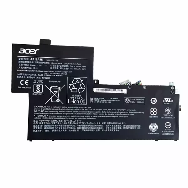 Bateria do tablet ACER AP16A4K