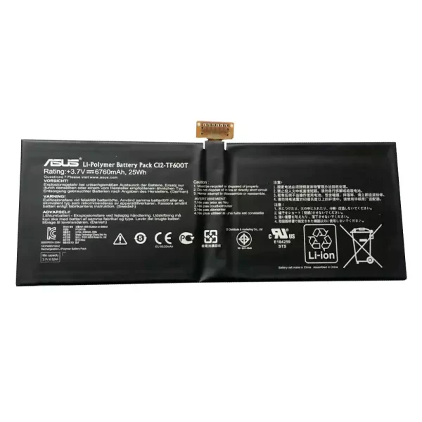 Bateria do tablet ASUS C12-TF600T,VivoTab RT TF600T TF600TG