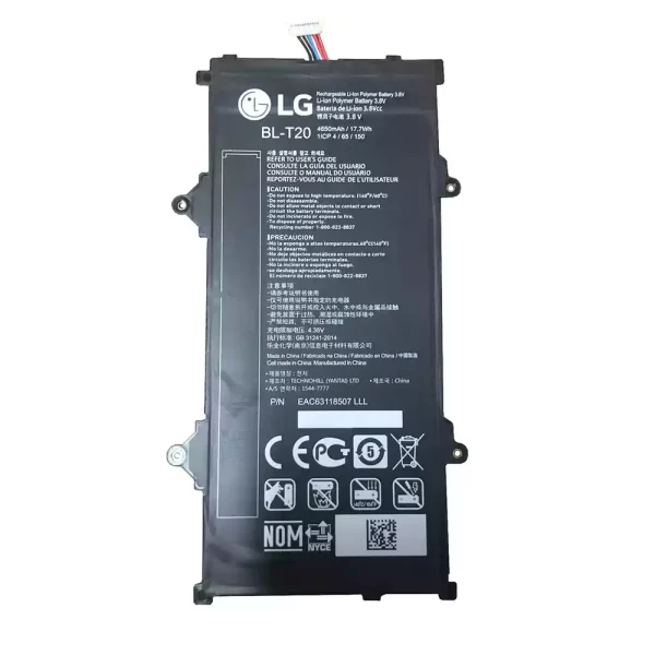 Bateria do tablet LG BL-T20,V520 V521