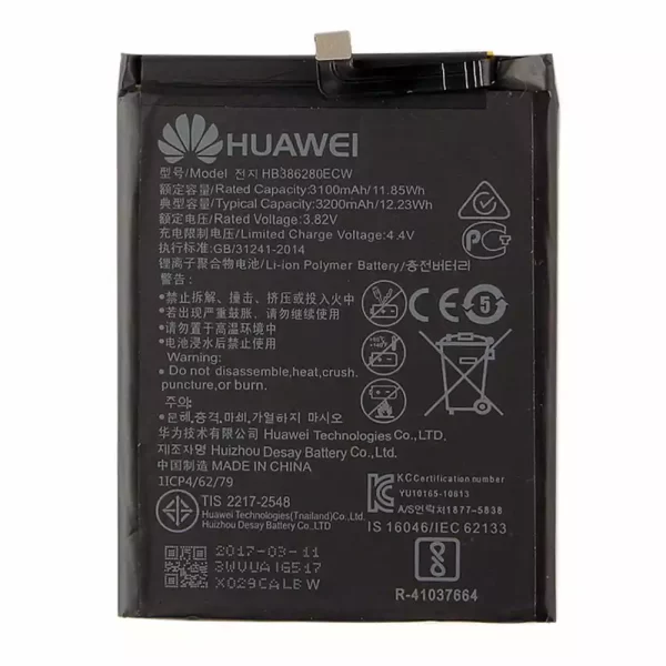 Bateria HB386280ECW para Huawei P10,Honor 9