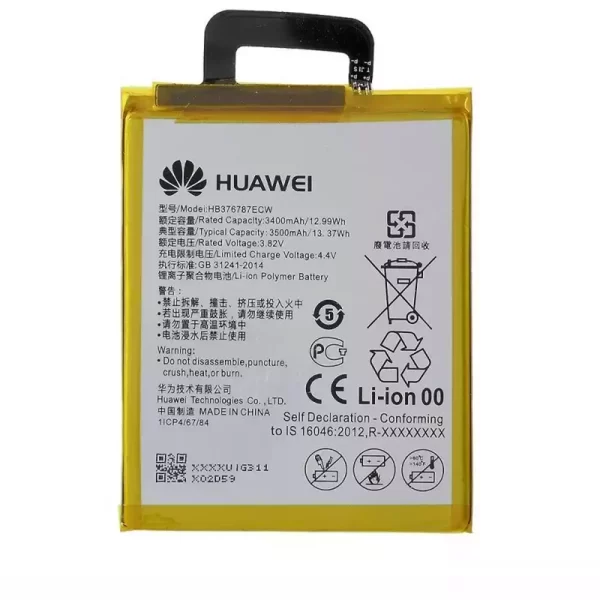 Bateria HB376787ECW para Huawei Honor V8