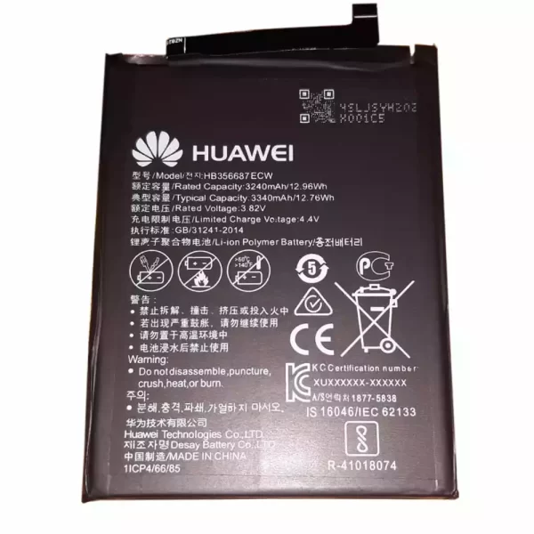 Bateria HB356687ECW para Huawei Nova 2S,Nova 2 Plus,Honor 7x