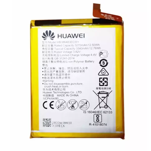 Bateria HB386483ECW+ para Huawei G9 Plus,Honor 6X,Maimang 5