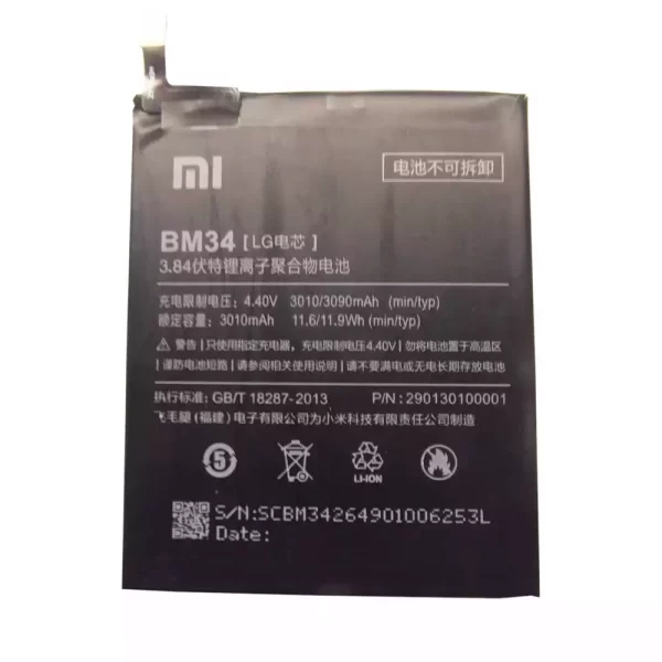 Bateria BM34 para Xiaomi Mi Note Pro