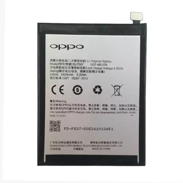 Bateria BLP587 para OPPO R1C,R8205,R8207