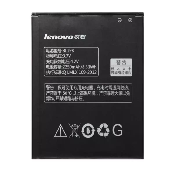 Bateria BL198 para LENOVO A850,S890,A830,K860i,S880i,A678T