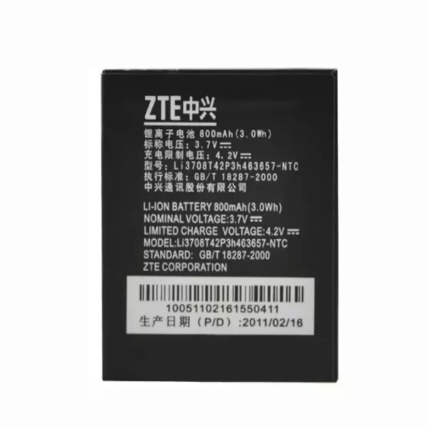 Bateria Li3708T42P3h463657 para ZTE F290,N281,Z221,Z222