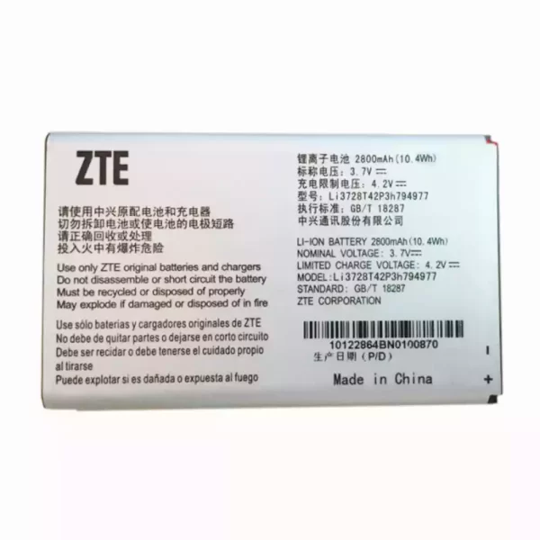 Bateria LI3728T42P3H794977 para ZTE MF923