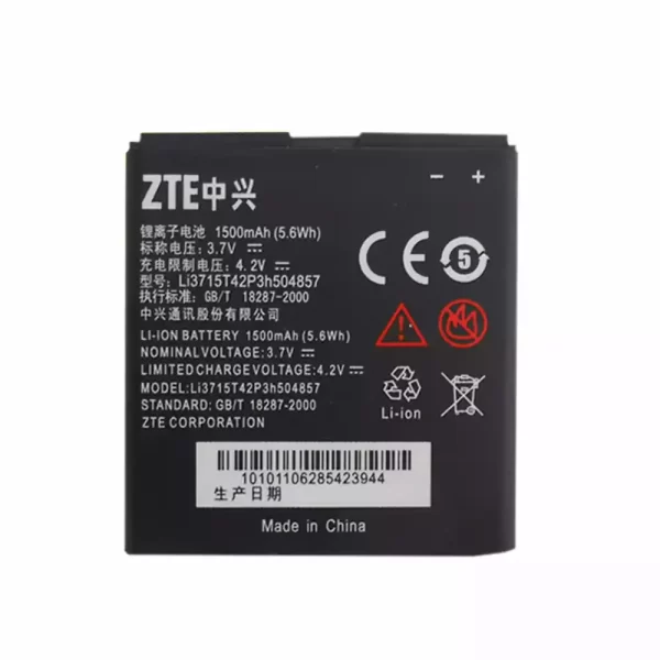 Bateria Li3715T42P3h504857 para ZTE N799D,V768,V788D,U880S,U830,U810,U812,N788,V6700,Z992