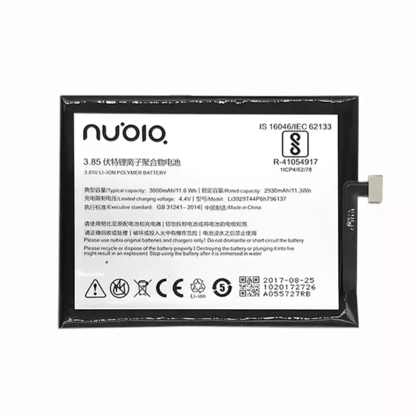 Bateria Li3929T44P6h796137 para Nubia Z11 minis NX549J,Z17 mini NX569