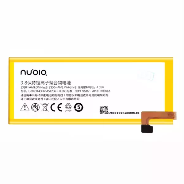 Bateria Li3828T43P6hA54236 para Nubia Z7 mini,NX507J