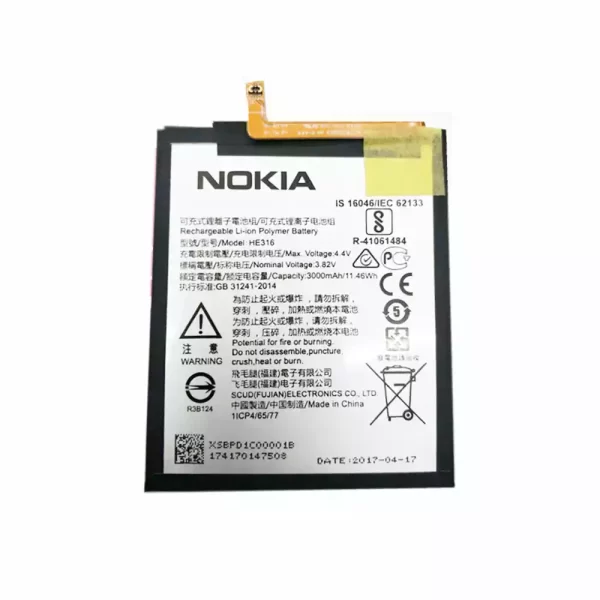 Bateria HE316 para Nokia 6