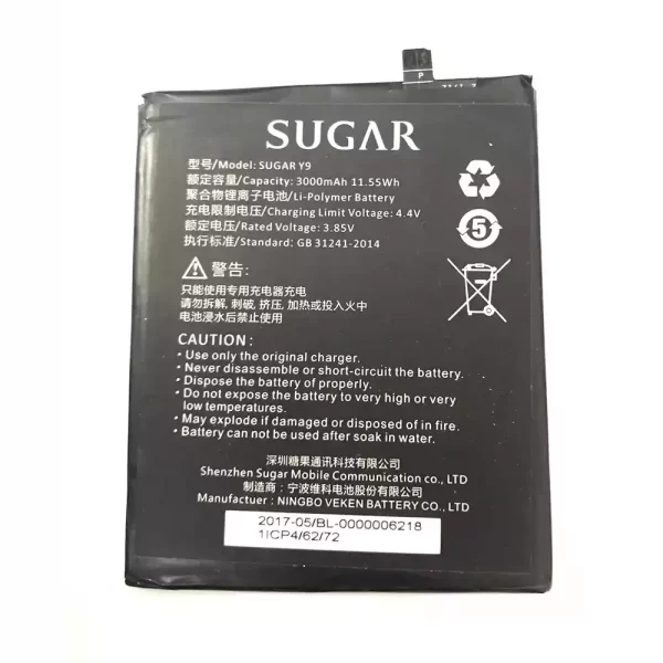 Bateria para SUGAR Y9