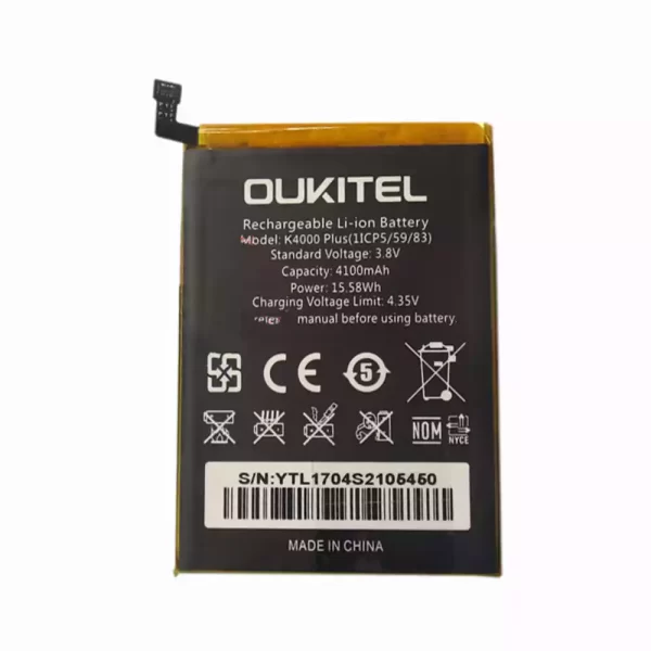 Bateria para OUKITEL K4000 plus