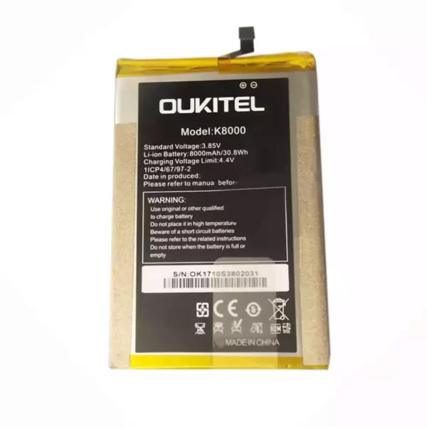 Bateria para OUKITEL K8000