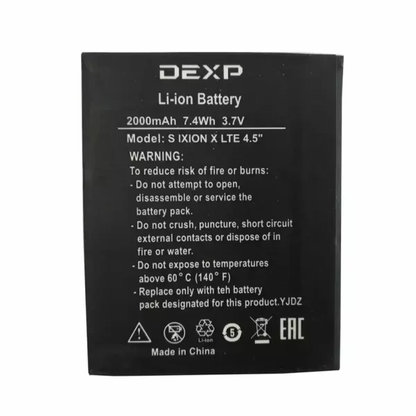 Bateria para DEXP Ixion S Ixion X LTE 4.5''