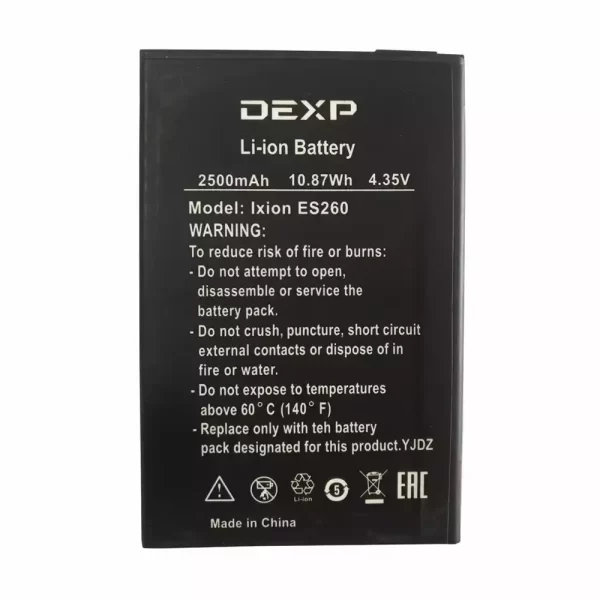 Bateria para DEXP Ixion ES260