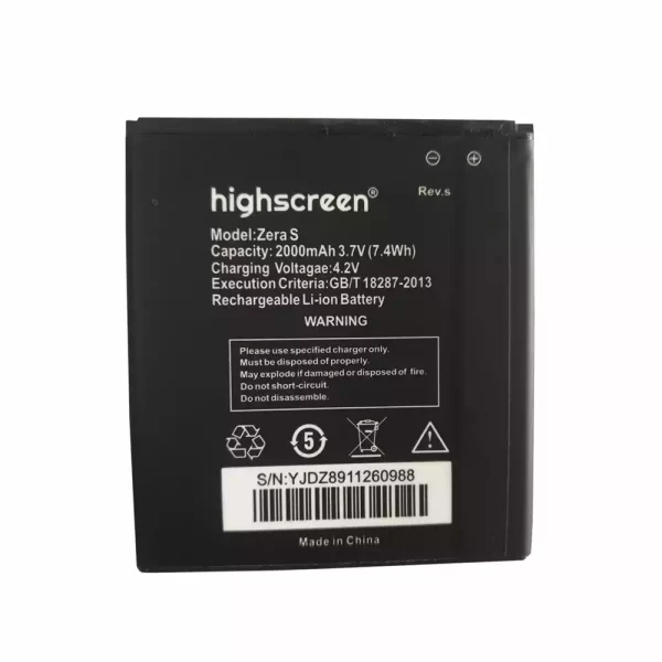 Bateria para Highscreen Zera S (Rev.s)