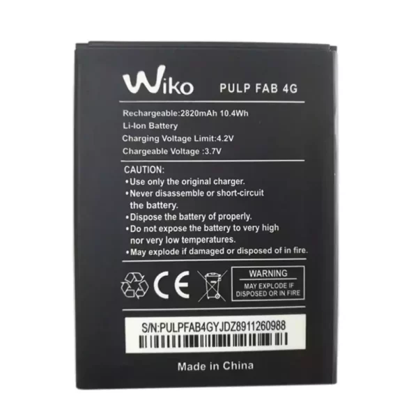 Bateria para Wiko PULP FAB 4G