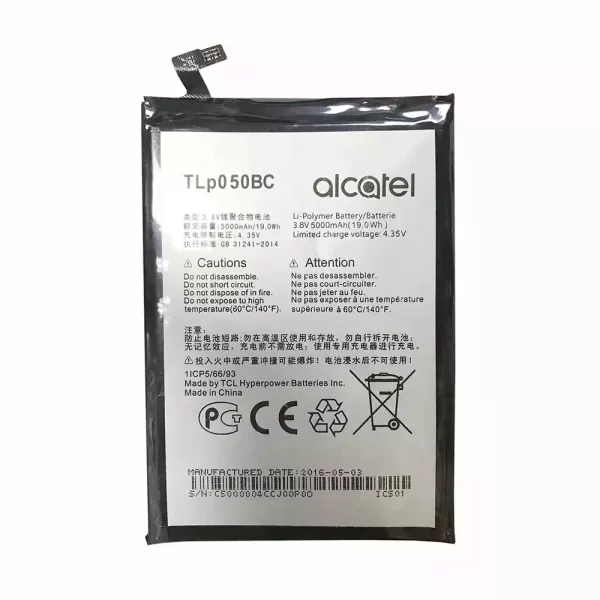 Bateria TLP050BC para Alcatel