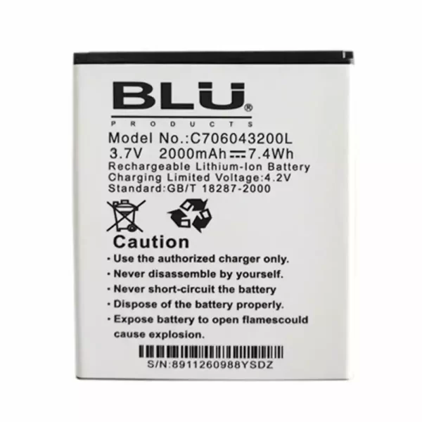 Bateria para BLU C706043200L