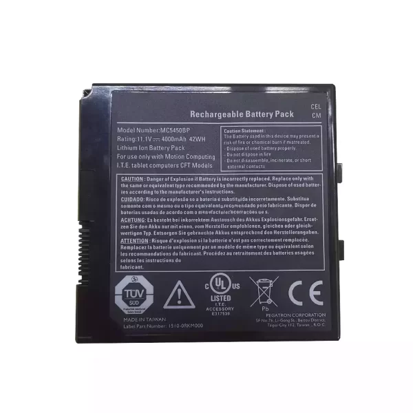 Bateria do tablet Motion C5 F5,MC-C5 MC-C5v MC-F5 MC-F5v