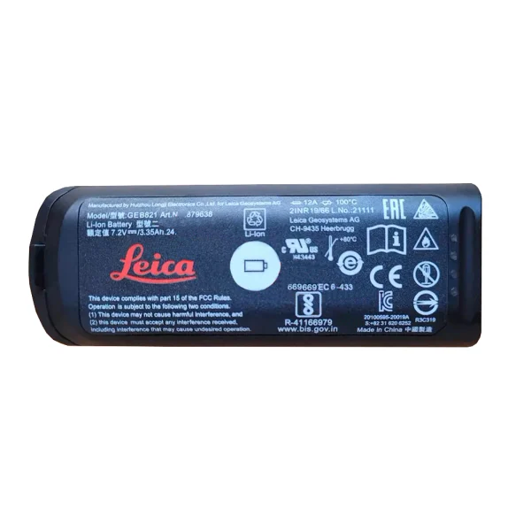 Bateria compatível para Leica BLK2GO GEB821 879638