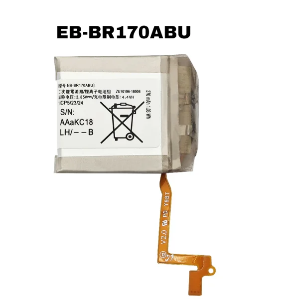 Bateria nova EB-BR170ABU para Samsung Galaxy Buds Plus (EP-QR170,SM-R170)