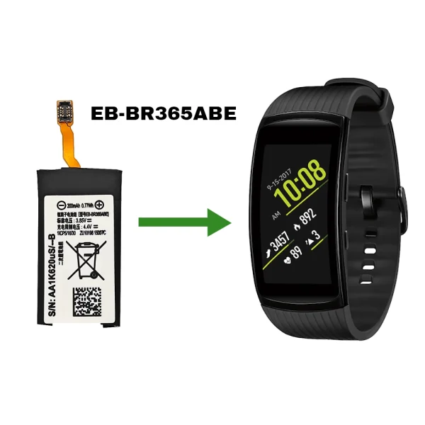 Bateria nova EB-BR365ABE Battery para Samsung Gear Fit2 Pro (SM-R365) - Image 4