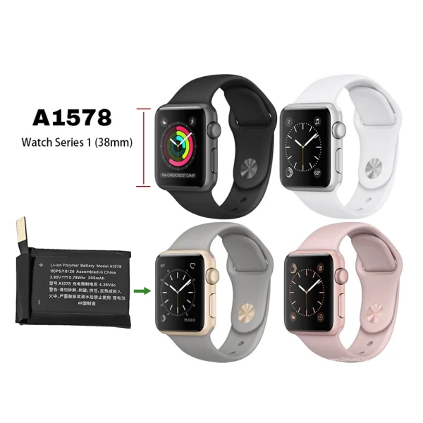 Bateria nova A1578 para Apple Watch Series 1 (38mm) A1802 - Image 4