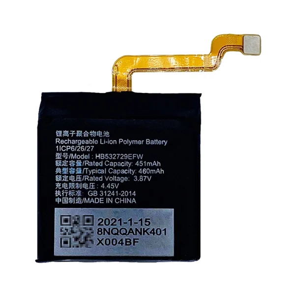 Bateria nova HB532729EFW para HUAWEI Watch 3