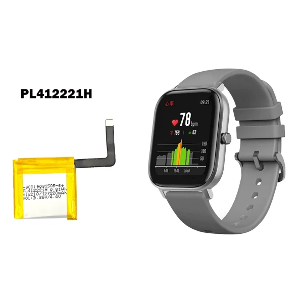 Bateria nova PL412221H para Amazfit GTS,A1914/A1913 - Image 4