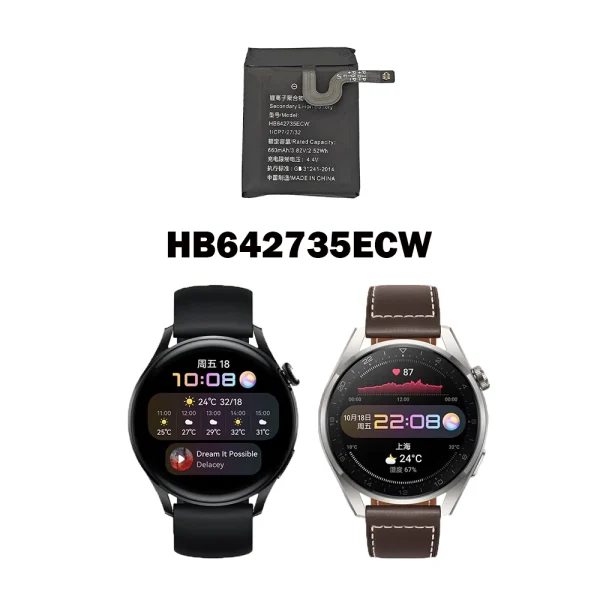 Bateria nova HB642735ECW para HUAWEI Watch 3Pro,Watch 3S,Watch 3X,Honor Watch  K2 - Image 4