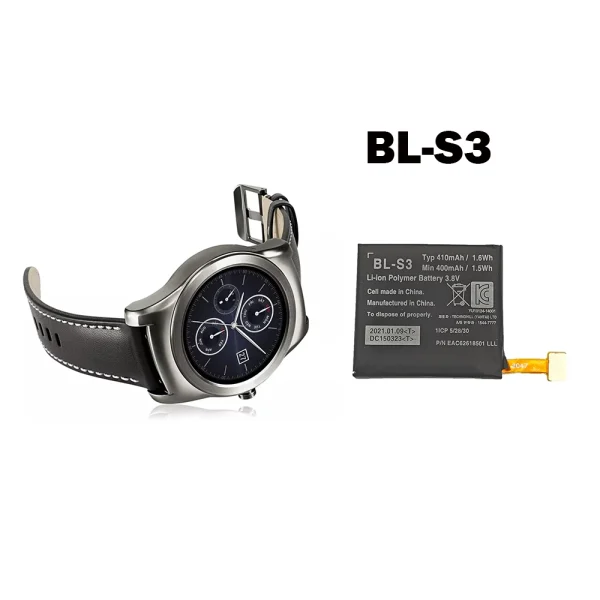 Bateria nova BL-S3 para LG G Watch R W110,Urbane Watch W150 - Image 4