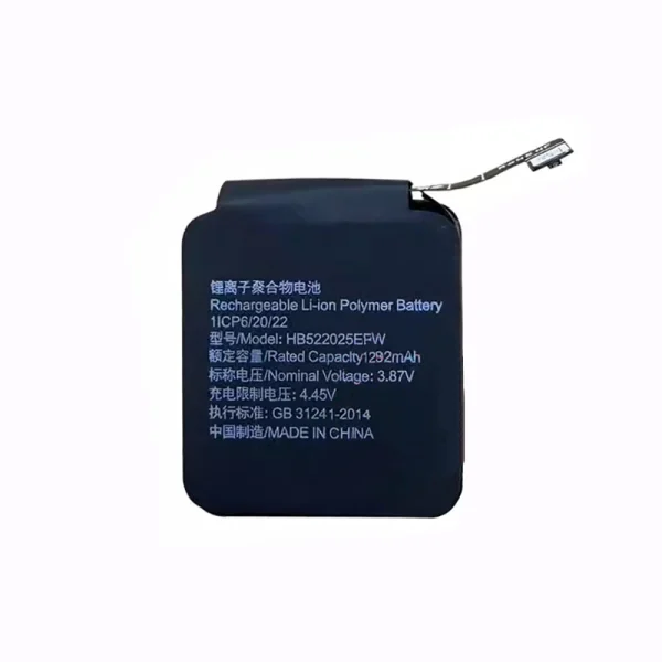 Bateria nova HB522025EFW para HUAWEI Watch GT3 (42mm)