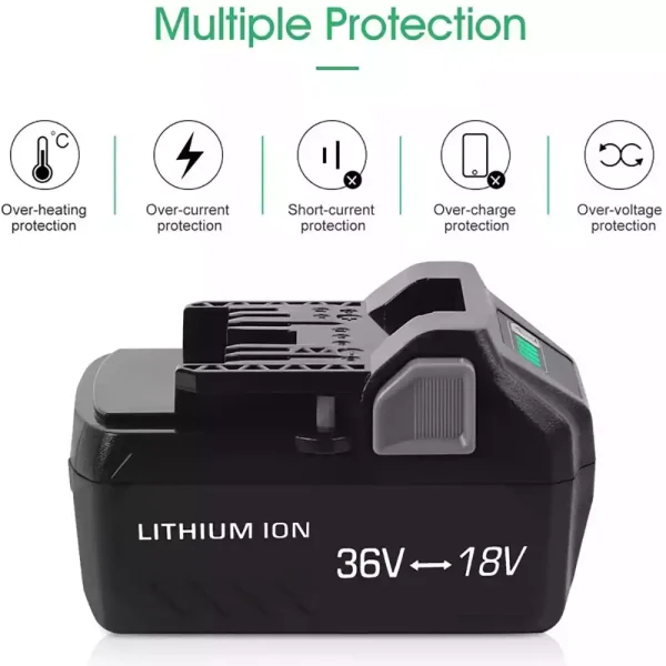 36V/18V 4.0Ah Bateria nova para Metabo BSL36A18 BSL36B18 371751M 372121M WH36DBGM WH36DC KC18DBFL2QF KC18DDX DH36DPAQ4 - Image 3