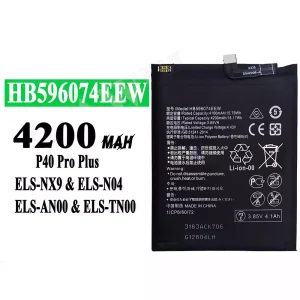 Bateria HB596074EEW para HUAWEI P40 Pro Plus