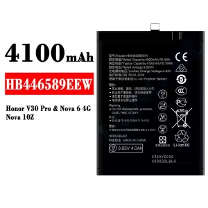 Bateria HB446589EEW para HUAWEI Honor V30 Pro/Nova 6 4G/Nova 10Z