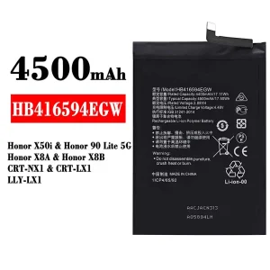 Bateria HB416594EGW para HUAWEI Honor X50i / Honor 90 Lite 5G /Honor X8A / Honor X8B