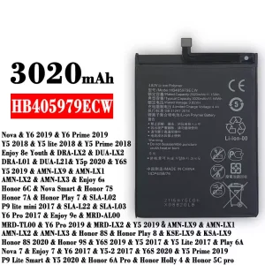 Bateria HB405979ECW para HUAWEI  Y6 2019 / Y5 2018