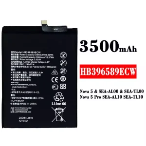 Bateria HB396589ECW para HUAWEI Nova 5 / Nova 5 Pro