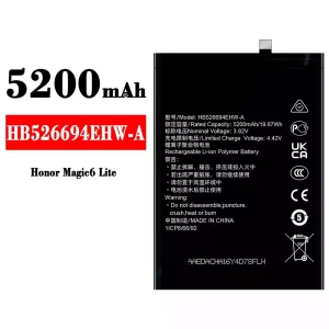 Bateria HB526694EHW-A para HUAWEI Honor Magic 6 Lite
