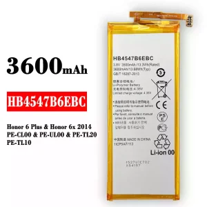Bateria HB4547B6EBC para HUAWEI Honor 6 Plus / Honor 6x 2014