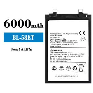 Bateria BL-58ET para Tecno Pova 5