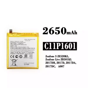Bateria C11P1601 para Asus Zenfone 3 / Zenfone Live