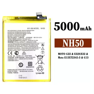Bateria NH50 para Motorola MOTO G22 / E32S / E32 / E13 / G13 / K15+