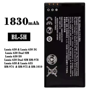 Bateria BL-5H para Nokia Lumia 630 / Lumia 638 / Lumia 635 / RM-974 / RM-975 / RM-1010