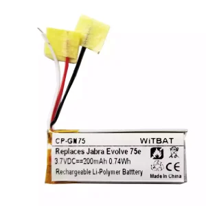 Bateria nova para auscultadores Jabra HSC100W,Evolve 75e,AHB621333H